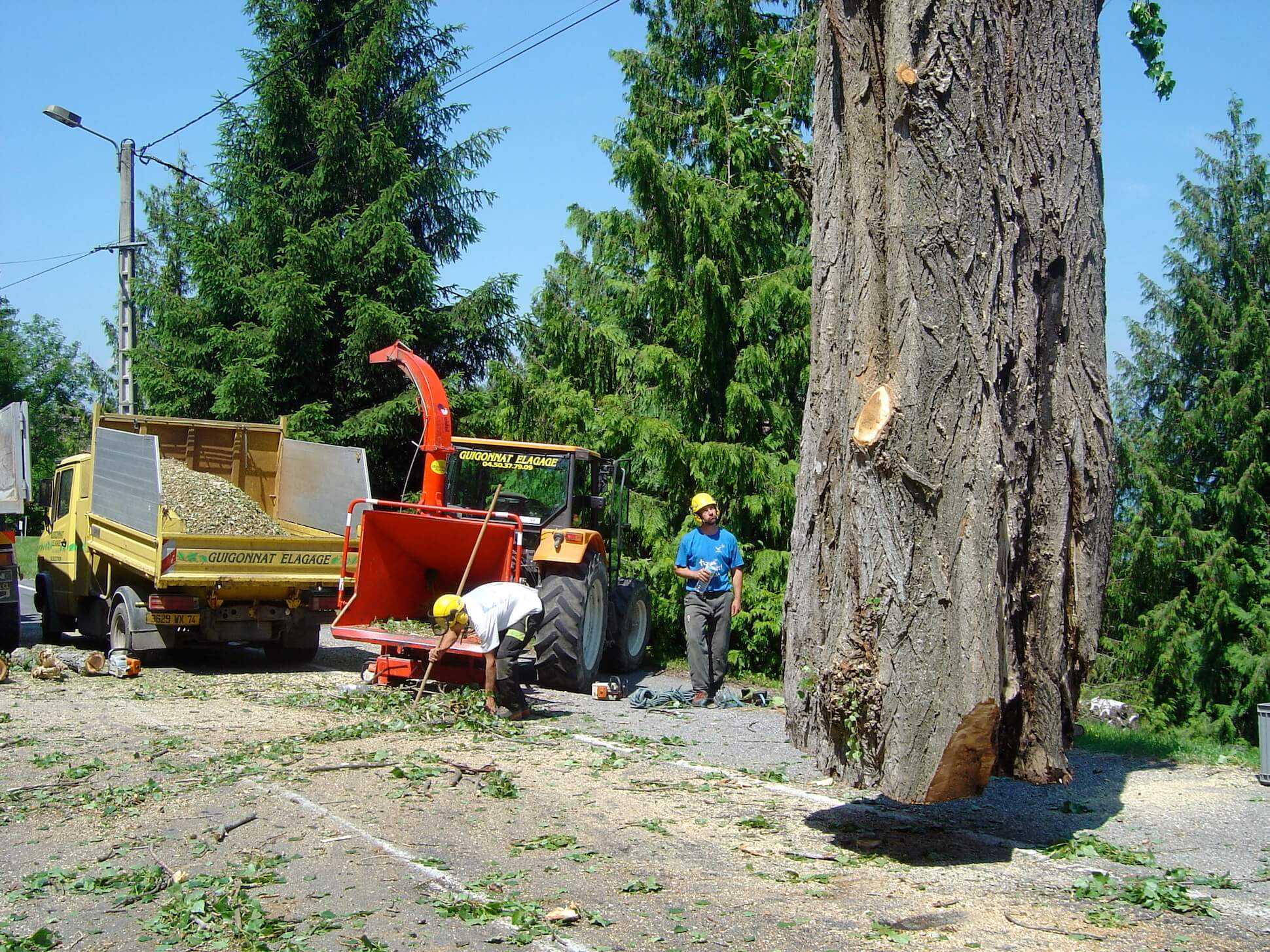 Broyage avec Guigonnat Elagage